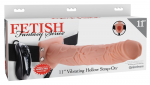 Fetish Fantasy Vibrating Strap-On System 29cm Beige Adjustable Harness