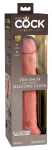 King Cock Elite 10&rdquo; Dual Density Silicone Anatomical Model, Light Tone