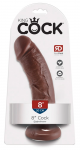 Pipedream King Cock 8" Intimate Model Brown 21.5 cm with Suction Cup