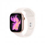 Apple Watch Series 11&nbsp;GPS&nbsp;46mm&nbsp;Rose Gold Aluminium Case with Light Blush Sport Band - M/L | Apple