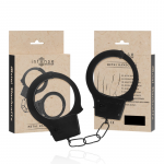 Intense Fetish Metal Handcuffs Adjustable Steel Secure Lock Silver