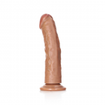 RealRock Silicone Curved Model 20.5 cm with Suction Cup, Natural Beige