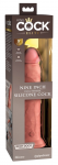 King Cock Elite 9&rdquo; Dual Density Model, Light, Suction Cup, Silicone