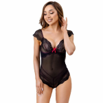 LivCo Corsetti Evelyn LC 20243 Black Lace Body L/XL - Elegant Sheer Design