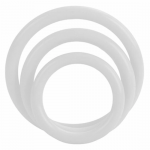 CalExotics Tri-Rings Glow In The Dark Silicone Ring Set 3 Sizes