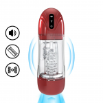 Shots SonicPull Intimate Suction & Vibration Device Metallic Red