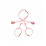Sportsheets Body Harness with Decorative Bows XL/2XL Pink Vegan Leather