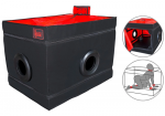 Secret Dome La Niche Modular Black & Red Privacy Play Box 85x60x60 cm