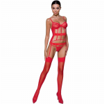 Passion Kyouka Corset Red L/XL - Adjustable Straps & Matching Thong