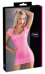 Cottelli Collection Hot Pink Stretch Dress, Wide Neckline, Size M