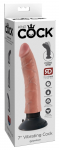 Kink by Doc Johnson 7" Vibrating Model with Bendable Shaft, Suction Cup