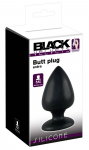 Black Velvets Extra Large Silicone Intimate Plug with Suction Base 14cm