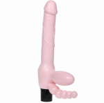 Baile TPR Strapless Harness with Vibration & Anal System 25.4cm Black