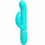 Pretty Love Coale Aqua Green Dual-Motor Intimate System with Beads