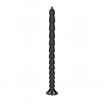 OUCH! Stacked Flexible Anal Snake 50 cm - Silicone, Suction Cup, Black