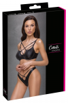Cottelli Lingerie Matte Black Bra Set 80B/M Adjustable Straps
