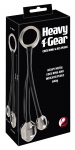 Mystim Heavy Gear Dual Plug Intimate System Metal & Silicone 31cm