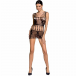 Passion BS090 Mesh Bodystocking Black One Size - Stretch Lace Design