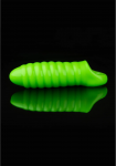 Ouch! Swirl Thick Stretchy Intimate Sheath Glow in the Dark, Green