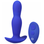 Doc Johnson A-Play Expander Silicone Plug Remote Control Black Medium