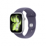 Apple Watch Series 11&nbsp;GPS + Cellular 46mm Silver Aluminium Case with Purple Fog Sport Band - M/L | Apple