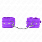 KINK Premium Fur-Lined Adjustable Wrist Restraints Purple 17-29 cm