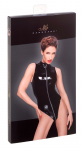 Noir Handmade PVC Bodysuit XL Black - Shiny Vinyl, Front 2-Way Zip