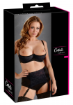 Cottelli Collection Black Shelf Bra 95F, Underwired, Padded, Adjustable