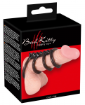 Bad Kitty Set of 4 Connected Intimate Rings Smoky Black TPE 6.5cm