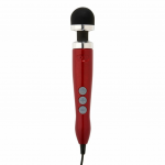 DOXY Number 3 Die Cast Wand Massager Candy Red Lightweight 28cm