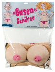 You2Toys Kitchen Apron Female Torso Print White Plush Detail 100% Polyester