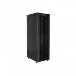 LANBERG 19" 42U Rack Stovas 800x1000 Juodas su Stikliniais Durimis LCD V2