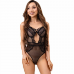 Livco Corsetti Fashion PAULA LC20209 Black Lace Bodysuit L/XL