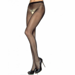 Leg Avenue Plus Size Nylon Panties with Open Crotch - Black, 100% Nylon