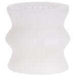 Doc Johnson Helping Head Silicone Sleeve Frosted 2&rdquo;