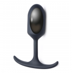 XR Brands Heavy Hitter Silicone Weighted Plug Medium - Velvety Texture