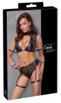 Cottelli BONDAGE Matt Black Top & Briefs Set with Restraint System XL