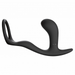 Fun Factory Bootie Ring Slate - Silicone Support Ring & Intimate Plug 6.5cm