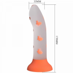 Pretty Love Magical Nightfall Intimate Machine Luminous Orange Silicone 17.5cm