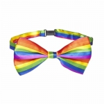 Diablo Picante Rainbow Pride Bow Tie - Colorful LGBT Flag Accessory