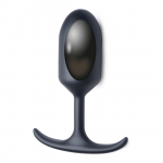 XR Brands Heavy Hitter Large Weighted Silicone Plug Black 9.2oz