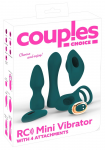 Couples Choice Mini Vibe Set 5-in-1 Remote, Silicone, USB Rechargeable