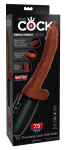 King Cock 7.5" Thrusting Model with Warming & Motion System, Brown
