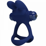 Pretty Love Francisco Blue Dual Vibrating Silicone Ring System