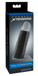 FXTM Pleasure Sleeve Dark - Flexible Textured Intimate Enhancer 13.9 cm