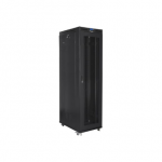 Lanberg 19" 47U Stacionari Rack Spinta 800x1000 Juoda su perforuotais durimis
