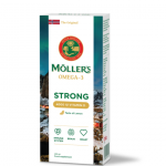 MOLLER`S Strong Vitamin D žuvų taukai (citrinų sk.), 250 ml