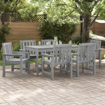 vidaXL Krzesła do jadalni 6 szt. Jasnoszary 65.5x55.5x88 cm HDPE, Krzesła do jadalni 2 szt. Jasnoszary HDPE | 3335800 | 8721158901859