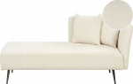 Beliani Szezlong boucle prawostronny biały RIOM | 422950 Bel | 4255664842831