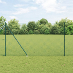 vidaXL Ogrodzenie siatkowe Zestaw 2 Zielone Metalowe 1.5 x 25 m | 3351172 | 8721158234919